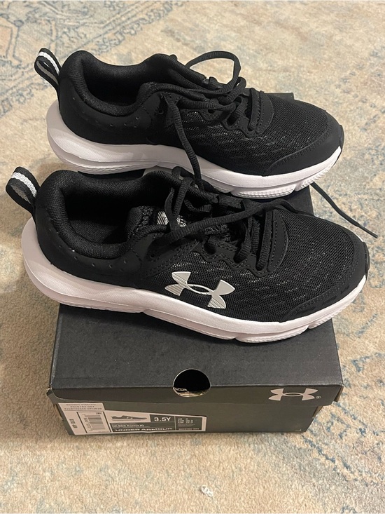 Under Armour Kids\' Black Athletic Sneakers